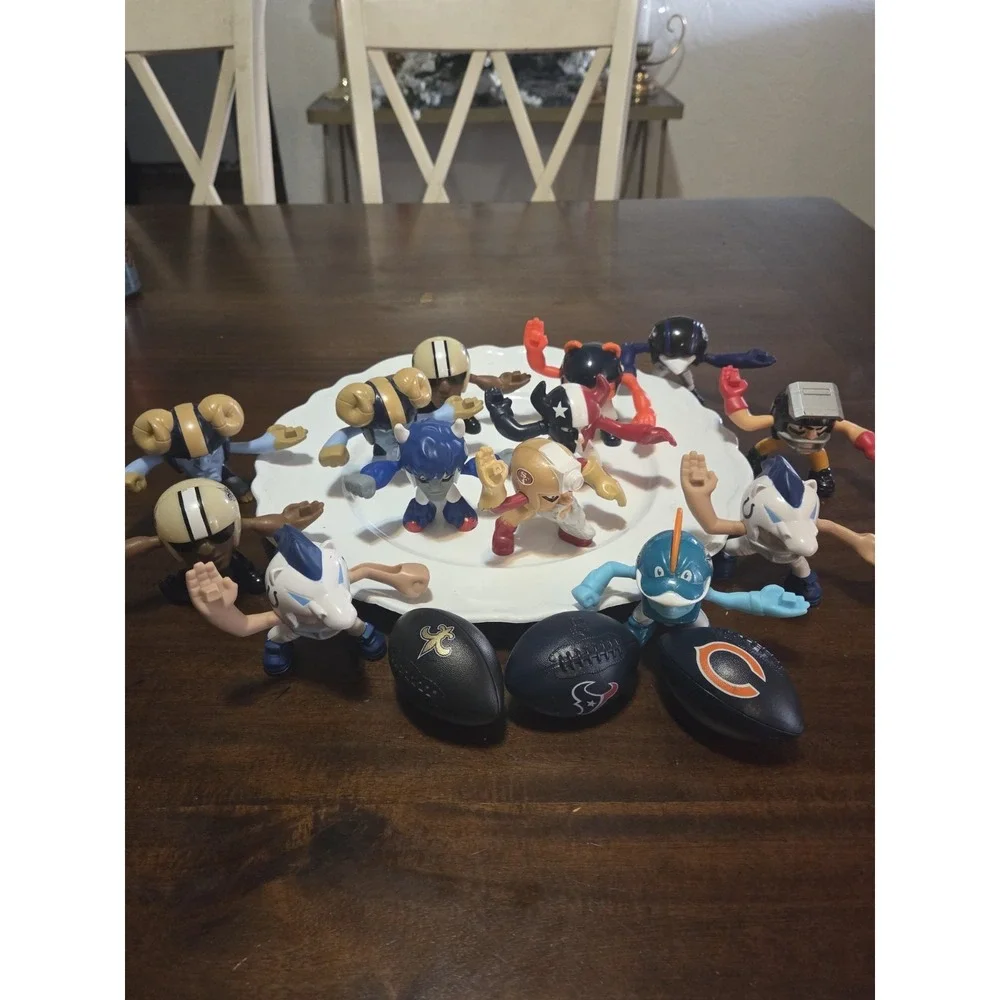 McDonald's Happy Meal toys from the 2013 or 2014 NFL Rush Zone promotion